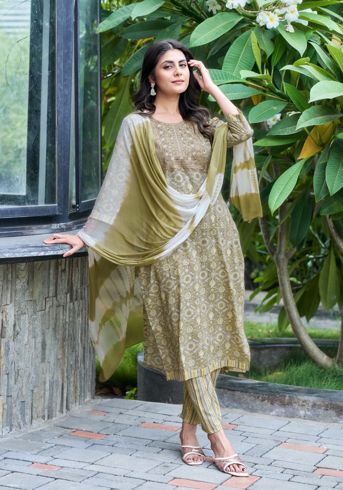 Shagun Vol 4 By Mystic 9 Rayon Foil Printed Kurti With Bottom Dupatta Wholesalers In Delhi